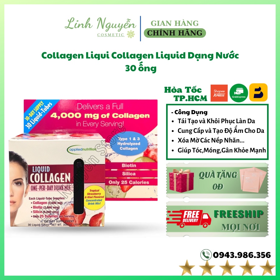 Collagen Liqui Collagen Liquid Dạng Nước 30 ống