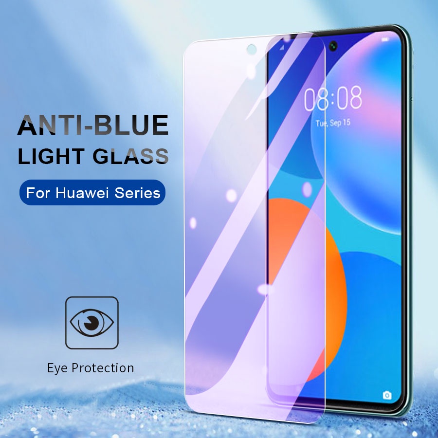 Kính cường lực chống ánh sáng xanh dương cho Huawei P40 P30 P20 Nova 5t 3i 7i 7 Se Honor 8x Y7P Y5P Y6P Y9S Y9 Prime