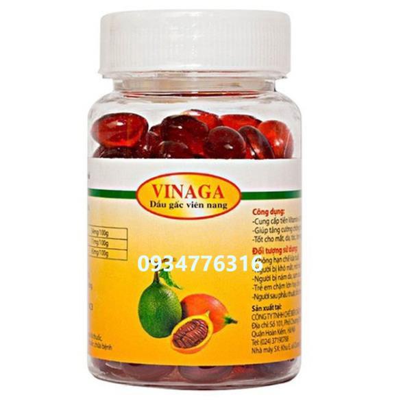 ✅ Viên Dầu Gấc Phương Linhga - chiết xuất từ tinh dầu gấc giúp sáng mắt đẹp da