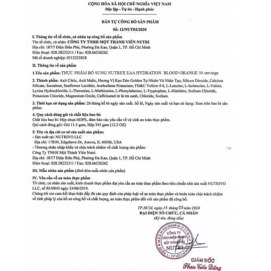 EAA | Nutrex EAA + Hydration Phục Hồi Cơ 30 Lần Dùng - Pre Workout - Chính Hãng -  The Shape