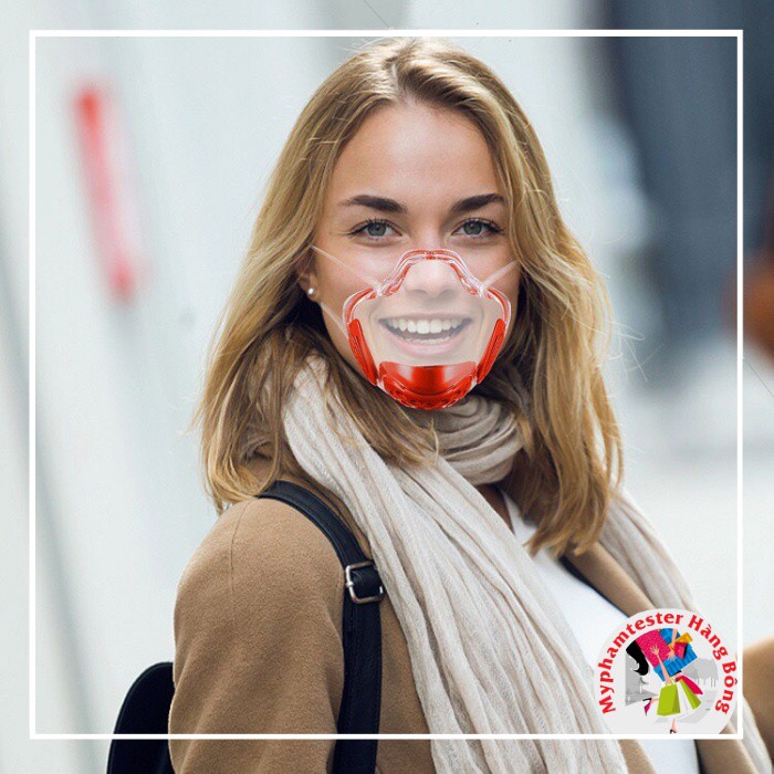 (SIÊU HOT) Khẩu trang nhựa trong suốt chống giọt bắn