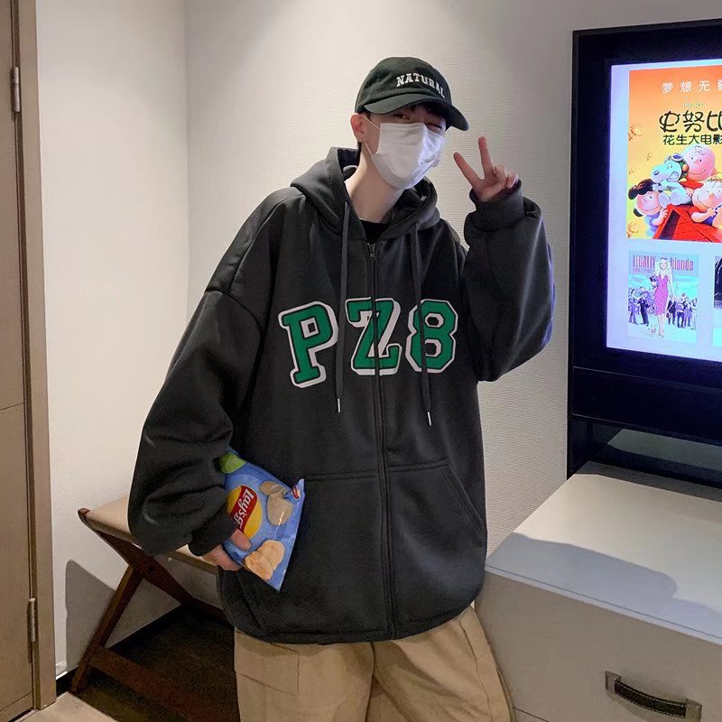 Áo Khoác Hoodie In Chữ Thời Trang Dành Cho Cặp Đôi