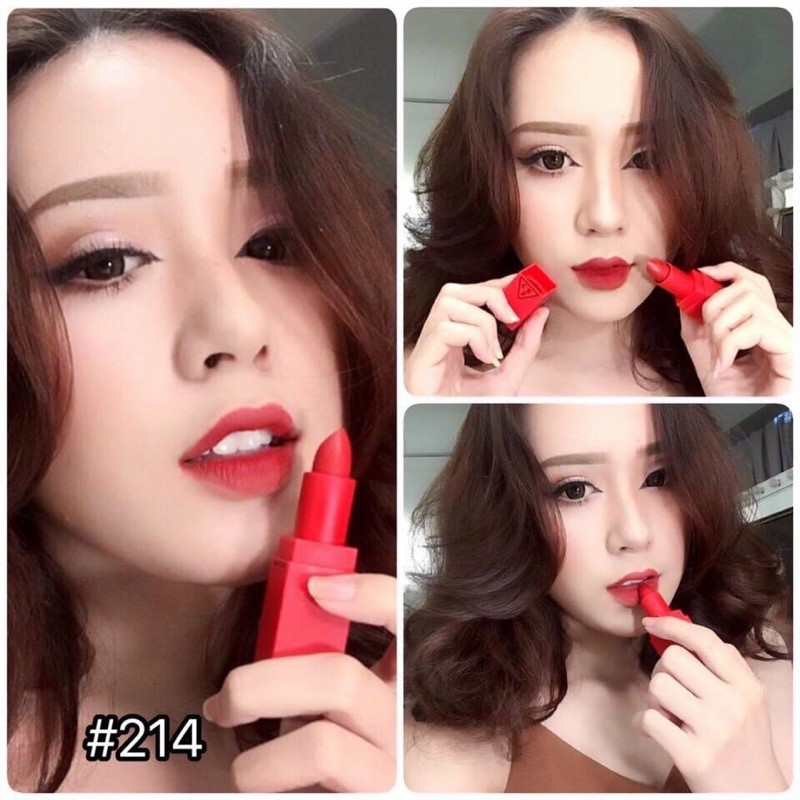 Son thỏi 3CE RED MÀU 215 Ruby