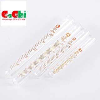 Ống nghiệm thủy tinh chia vạch cổ trơn 25ml- kích thước 18x180mm