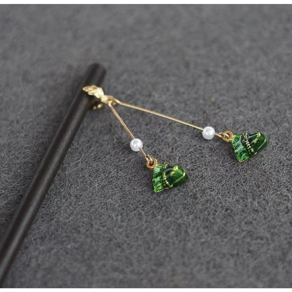 Trâm Cài Tóc Hình Thuyền Zongzi Phong Cách Cổ Điển Cho Nữ