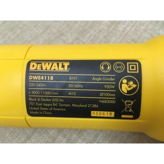 MÁY MÀI GÓC DEWALT DWE4118-B1