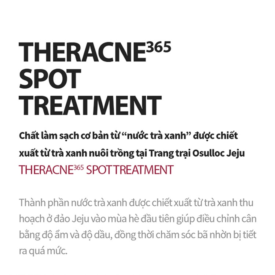 Kem Hỗ Trợ Chăm Sóc Da Lành Tính Aestura Theracne365 Spot Treatment 15ml GomiMall