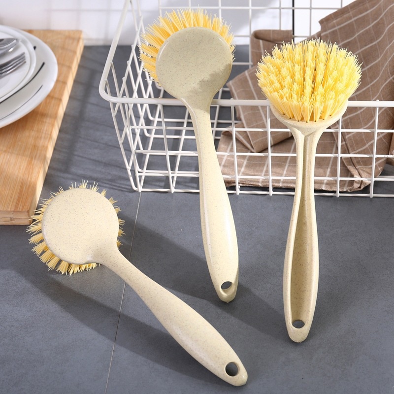 Bàn chải cọ rửa đa năng: cọ rửa xoong nồi, bồn rửa chén bát, chà sàn, mặt bếp, bồn tắm, cán dài