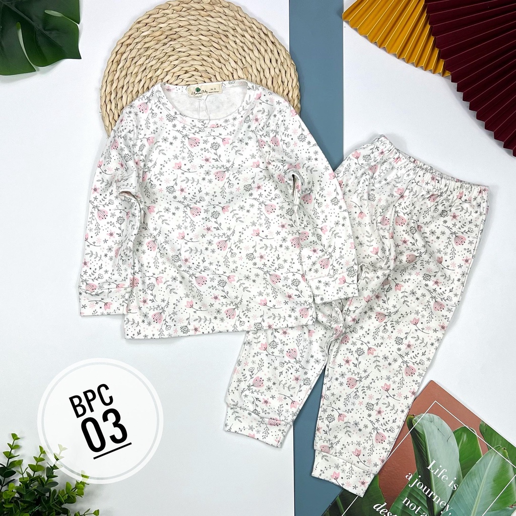 Bộ quần áo mùa thu đông LITIBABY, hình họa tiết
