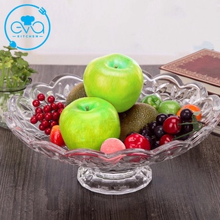Đĩa Thuỷ Tinh Pha Lê Chân Cao Đựng  Hoa Quả / Thố Mứt Tết / Khay Mâm Bông Thuỷ Tinh Cao Cấp 329 M3559