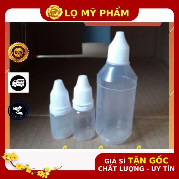 Lọ Nhựa ❤ GIÁ TỐT NHẤT ❤ [100sp] Vỏ Lọ chai nhựa nhỏ mắt 5ml,10ml,20ml,30ml,50ml Granty chiết mực