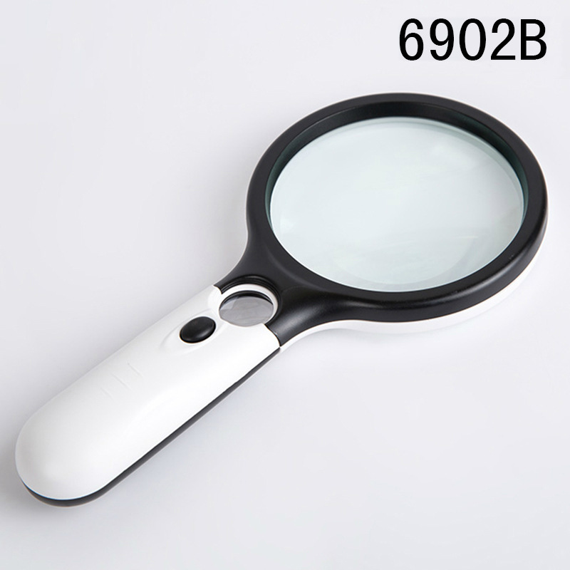 Kính lúp cầm tay có Led Magnifier siêu sáng size to, Zoom loại tốt nhất x10,x20 lần.