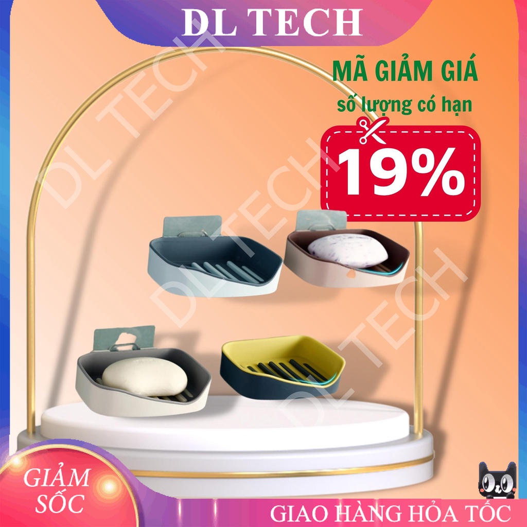 Khay đựng để xà bông xà phòng dán tường 2 lớp Kệ Đựng Xà Bông Xà Phòng Cao Cấp dán tường KXP01 DL TECH