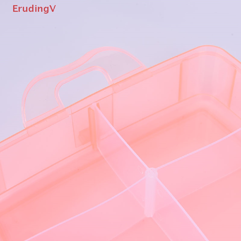 [ErudingV] Hộp Đựng Trang Sức Hạt Cườm 3 Lớp Trong Suốt [Mới]