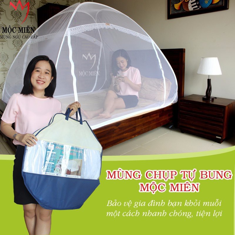 Mùng chụp tự bung cao cấp MỘC MIÊN