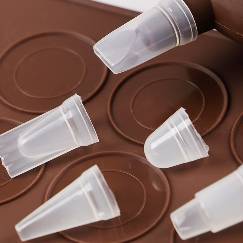 Khuôn ép đùn bơ Walfos silicone Macaron (6 cái / bộ)