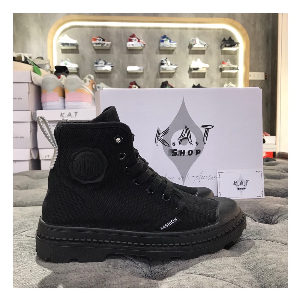 Giày Sneakers Nữ Palladium Full Black (Đen)
