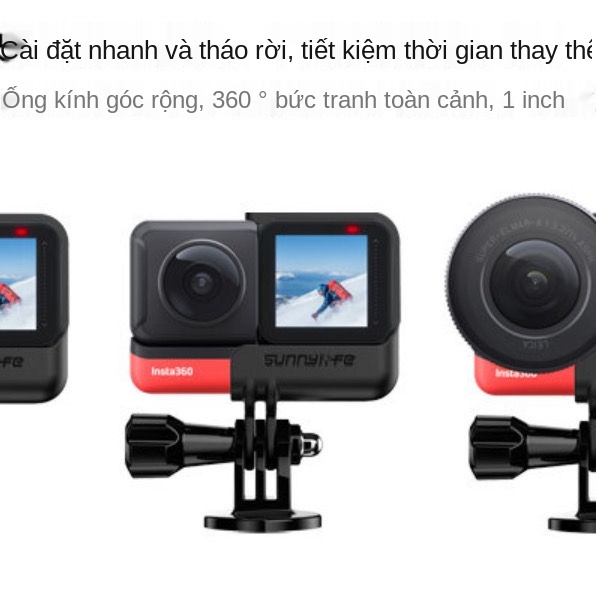 ❀Thích hợp cho Insta360 One R nhanh chóng khung mở ống kính toàn cảnh 4K bảo vệ máy ảnh Leica lồng thỏ nửa