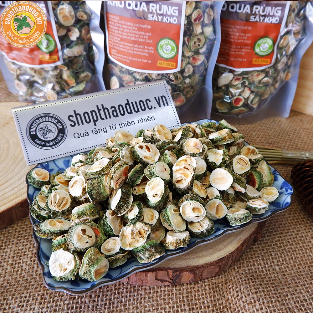 Combo 2 gói khổ qua rừng thái lát shop thảo dược  - Mướp đắng rừng thái lát sấy khô hút chân không