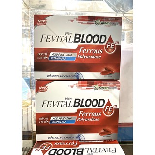 (Chính hãng)- Viên sắt bổ máu FEVITAL BLOOD- Hộp 30 viên.