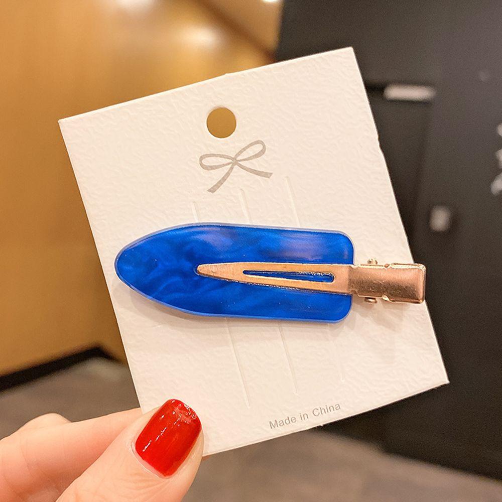 NICKOLAS Kẹp Tóc Nơ Bướm Xanh Ngọt Ngào Bằng Acrylic Cho Nữ