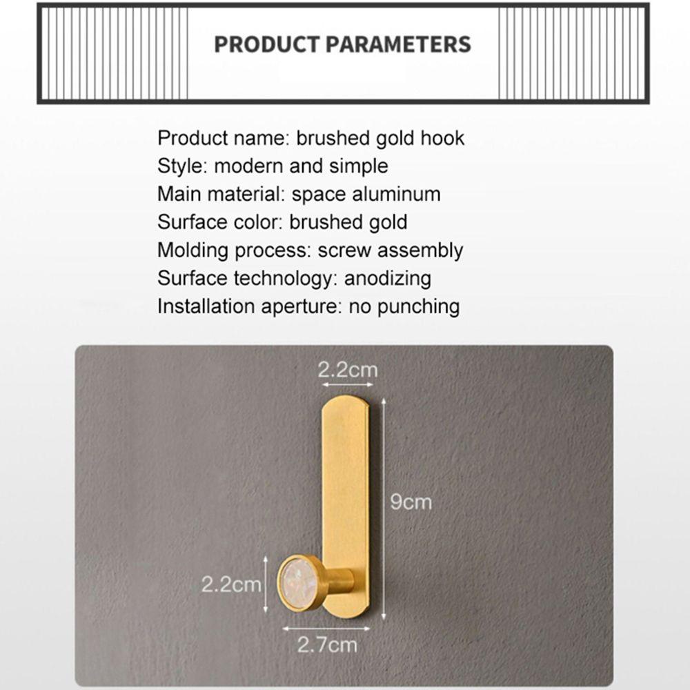 Móc Treo Áo Choàng / Nón / Túi Xách Bằng Đồng Thau Kiểu Dáng Sáng Tạo