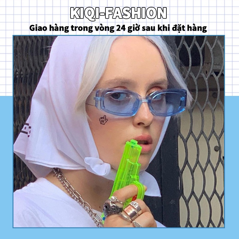 Mắt kính gọng vuông nhỏ phong cách retro thời trang 2021 dành cho nam và nữ