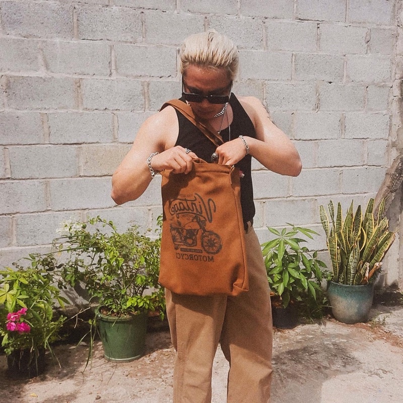 TÚI VẢI BỐ MOTORCYCLE VINTAGE BAG