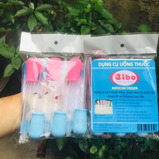 Ống bón sữa cho bé BIBO (6 ống/ vỉ)