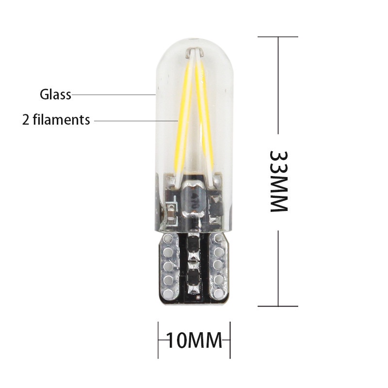 1 Đèn LED T10 Canbus 94 W5W COB Ánh Sáng Trắng Ấm Không Lỗi Cho Xe Hơi civic aruz alza x70 saga