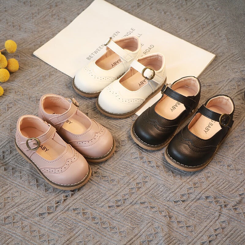 Giày Búp Bê, Giày Bé Gái Chất Da Mềm Phong Cách Hàn Quốc Mã 181