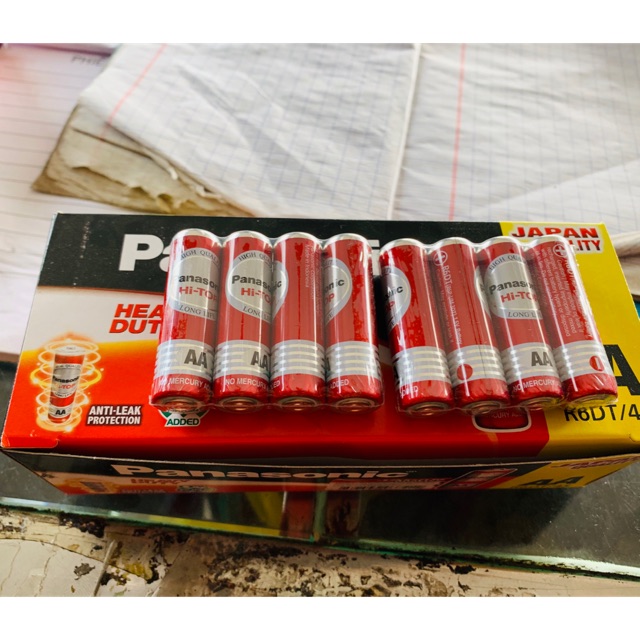 Pin 2A Panasonic Đỏ (vĩ 4 viên)