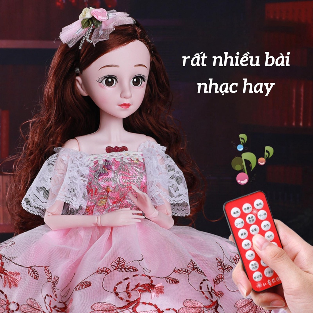 Búp bê barbie elsa 60cm có khớp cỡ lớn, búp bê công chúa đồ chơi cho bé gái BOBIKIDS BE01