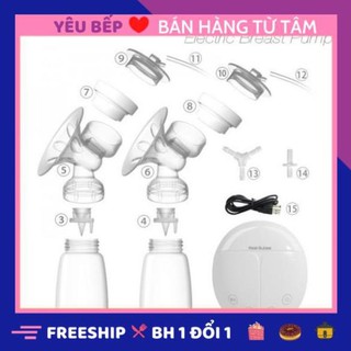 Máy hút sữa điện đôi Real Bubee ( Có chế độ massa kích sữa,điều chỉnh tăng giảm áp lực)