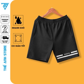 Quần đùi nam Thế Anh Store, Quần short nam thể thao 2 sọc đùi, TA368