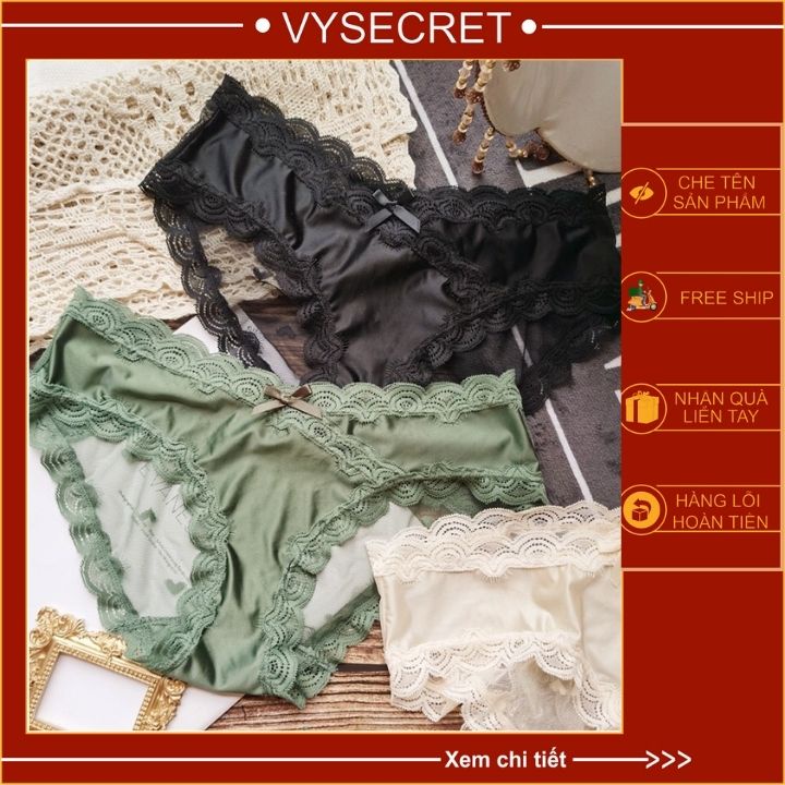 QUẦN LÓT REN KHÁNG KHUẨN SEXY KẾT HỢP COTTON ÔM MÔNG C1245 | BigBuy360 - bigbuy360.vn