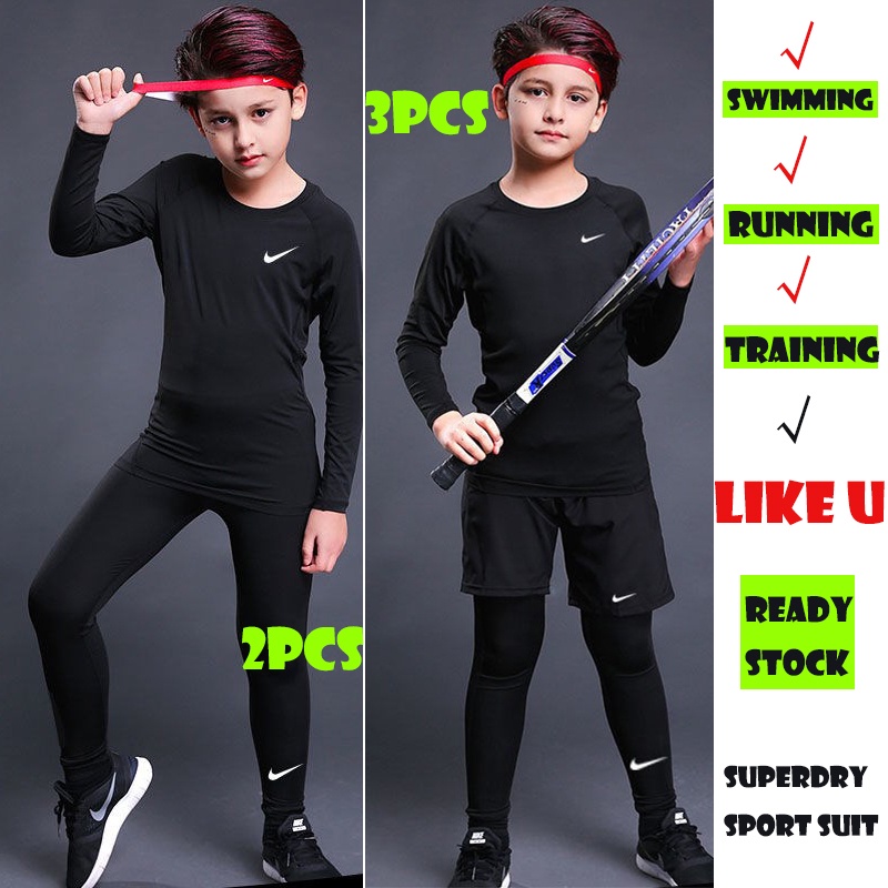 Bộ Đồ Bơi 2 / 3 Món Áo Tay Dài + Quần Dài Phong Cách Baju Renang Lelaki Hồi Giáo Cho Bé Trai