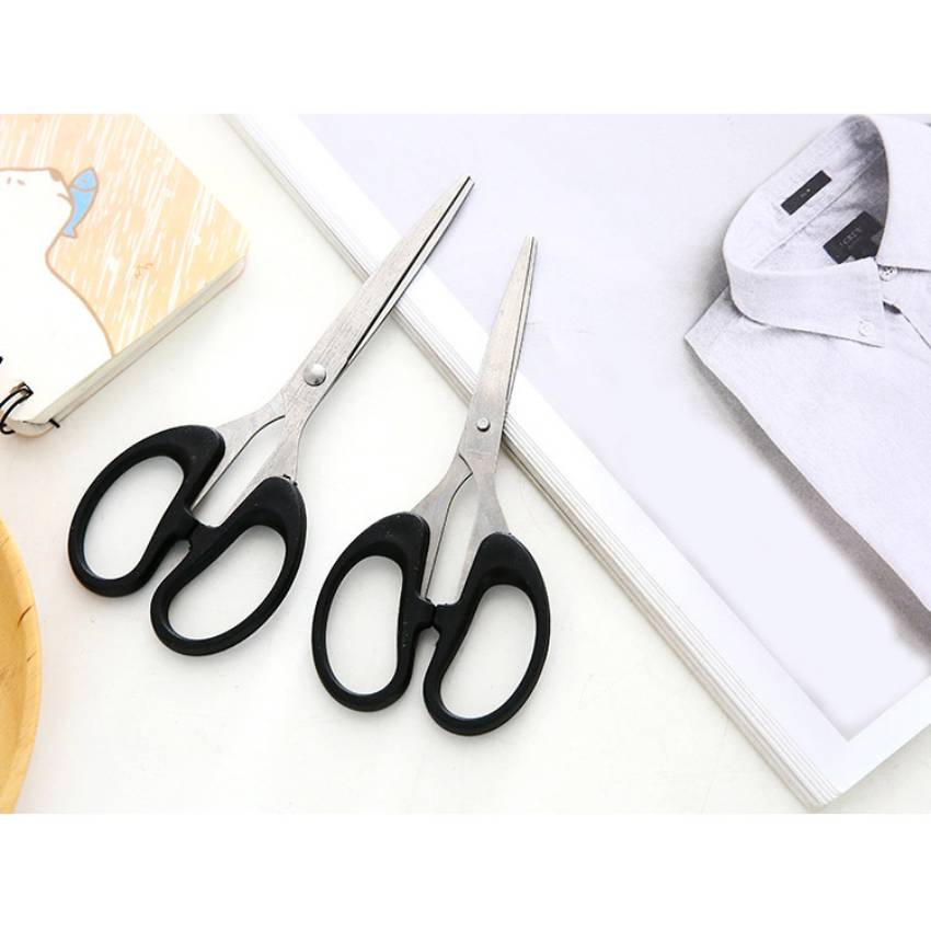 Kéo Cắt Văn Phòng Lưỡi Thép Không Gỉ 12 - 16 Cm - Kéo Cắt Giấy Thủ Công Hàng Cao Cấp SIGO