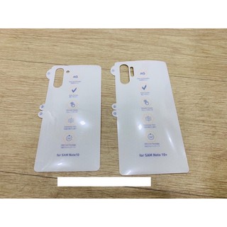 Dán ppf nhám AG chống vân tay samsung galaxy Note 8/Note 9/Note 10/Note 10+/Note 20/Note 20 Ultra tự phục hồi vết xước