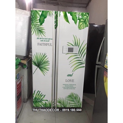 Sỉ - lẻ Miếng dán cho tủ lạnh cỡ đại SBS - Kích thước cm - TÁCH 2 TẤM