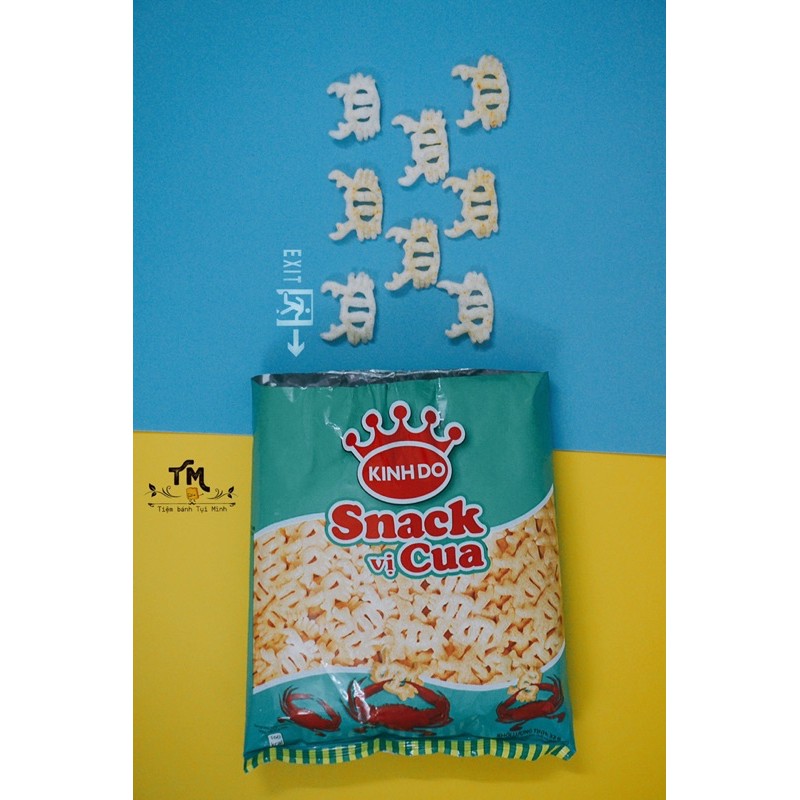 Snack Cua Xanh - Bánh cua phát Crush đổ liền, đồ ăn vặt