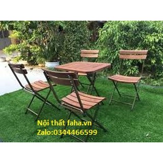 Bàn PATIO 02 (Sơn chân màu đồng) _Bàn Fansipan