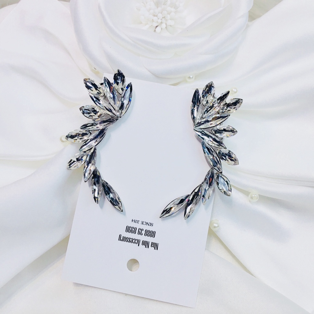 Khuyên Kẹp Vành Tai Đính Đá Đi Tiệc NHÀ NHỎ 1510