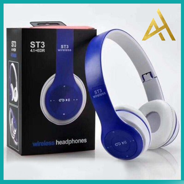Tai Nghe Nhạc Headphone Bluetooth Chụp Tai Không Dây Có Micro ST3 - Tai Nghe Điện Thoại Blutooth Mini