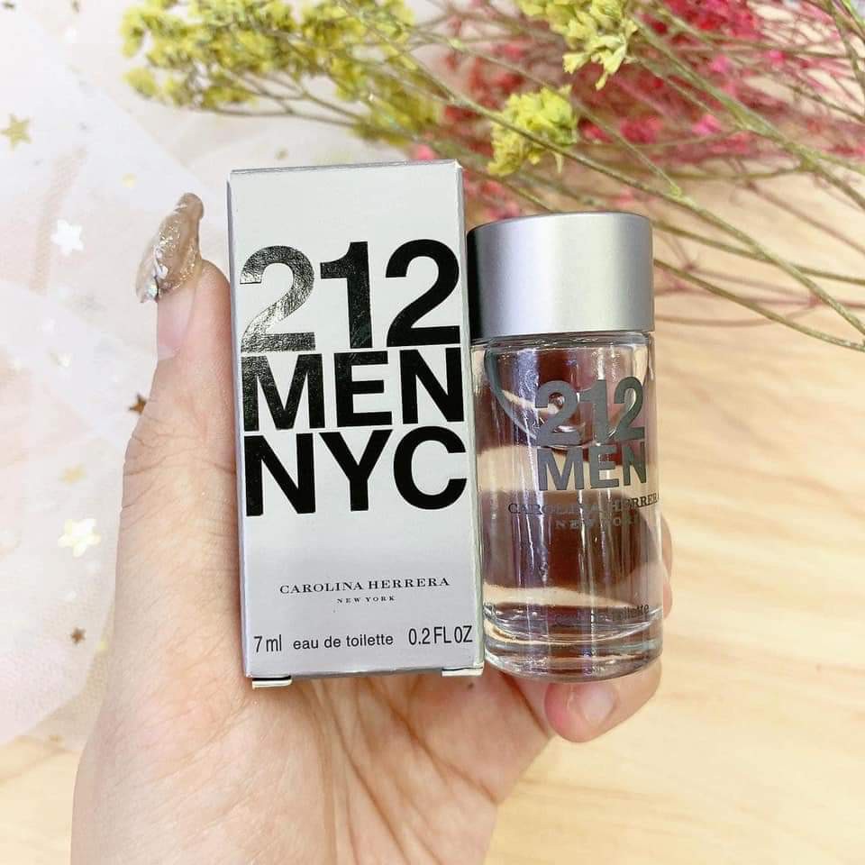 (Mini) Nước hoa nam 212 Men NYC Carolina Herrera EDT 7ml