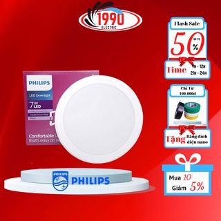 Đèn led trang trí âm trần Downlight âm trần Phillips Meson 7w, 9w