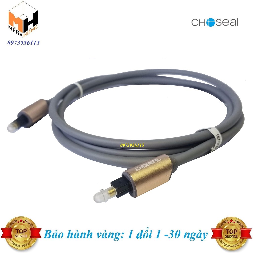 Dây cáp quang optical Choseal (Xám) hàng cao cấp