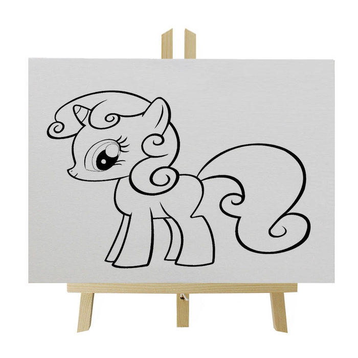 Tranh Tô Màu My Little Pony 30x40 cm Mel1189