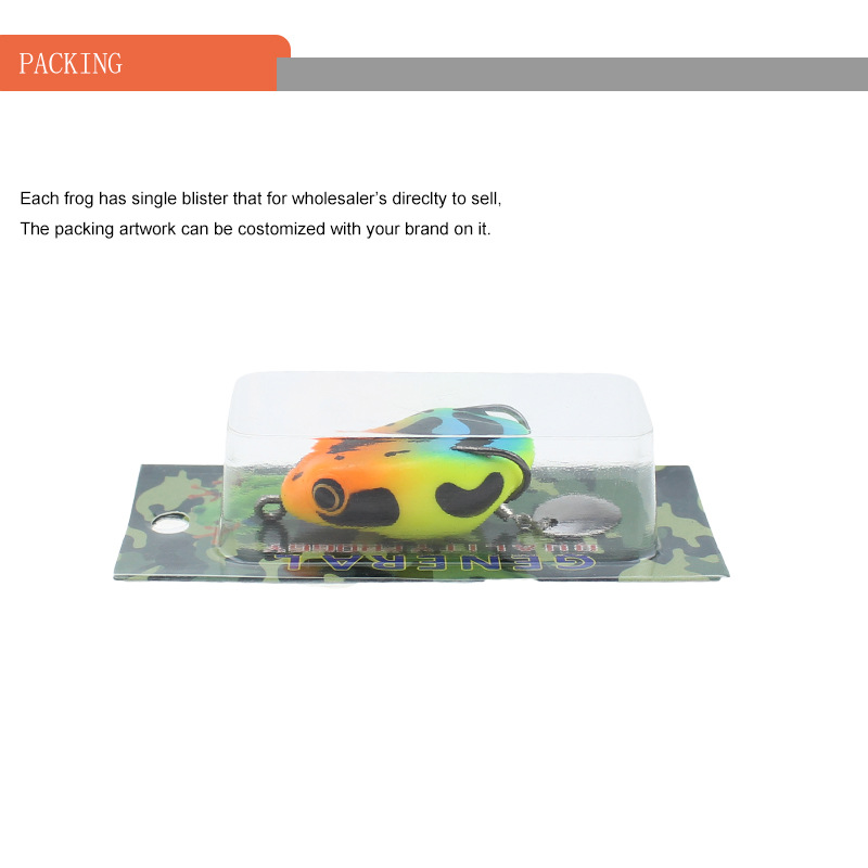 Mồi Câu Cá Giả Hình Ếch Kèm Móc Câu Mềm 4.5cm 8.5g Umpan Katak