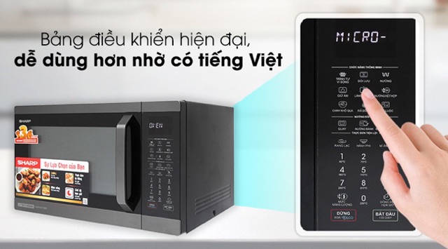 lò vi sóng shap inverter R-C932XVN-BST . 32 lít có nướng. Hàng new 100% . Bảo hành chính hãng 1 năm